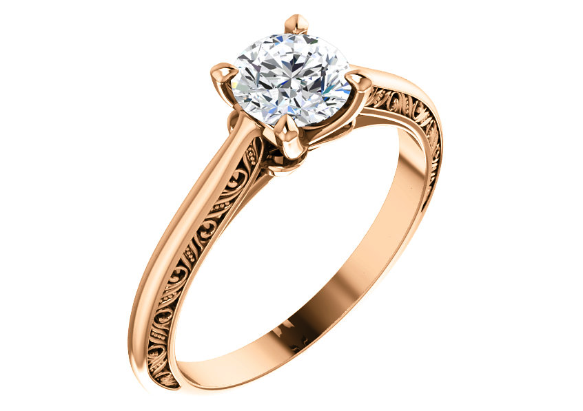 Rose-Gold-Solitaire-Engagement-Ring-image Rose Gold Solitaire Engagement Ring
