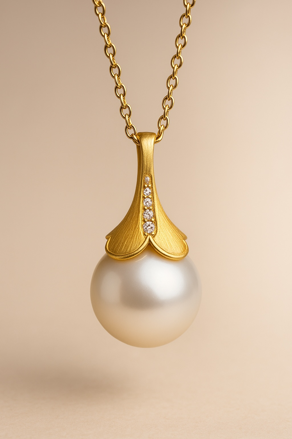 southseapearlpendant Golden Blossom Pendant
