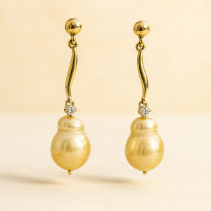 Golden Tide Baroque Earrings