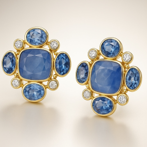 Azure Regalia Earrings