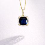 Eterna Halo Diamond Circle Necklace