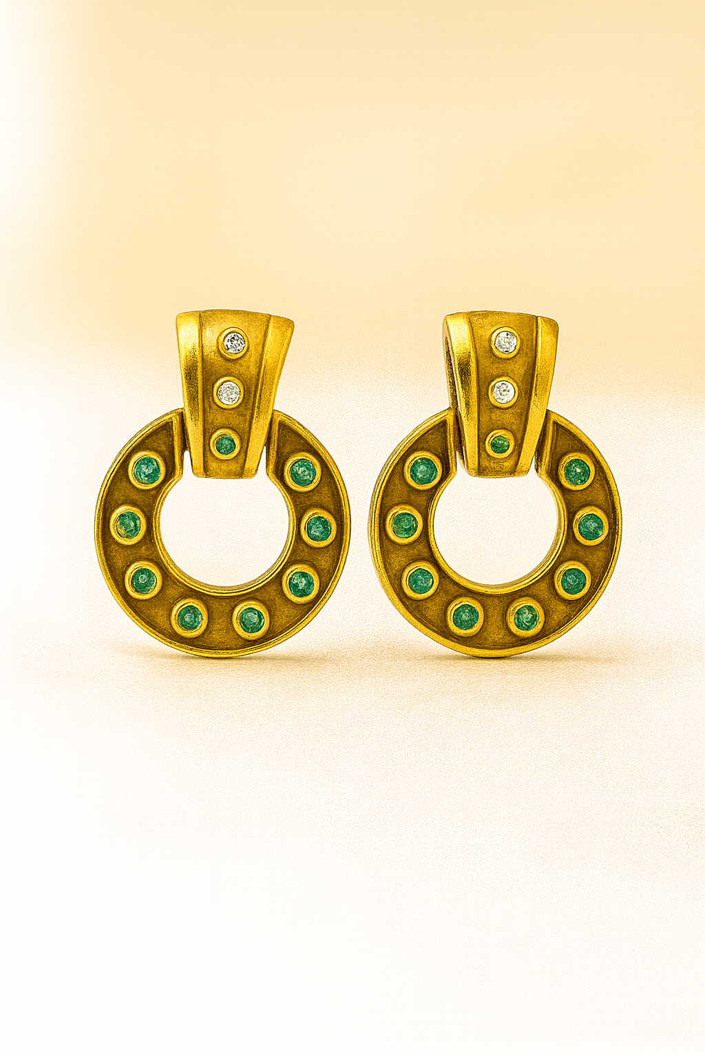 emerald earrings Theodosia Byzantine Emerald Earrings