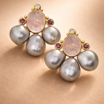 Azzurra Primavera Pearl Aquamarine Earrings