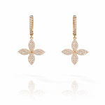 Azure Nocturne Lapis Diamond Earrings