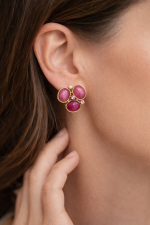 Rosalia Bloom Ruby Earrings