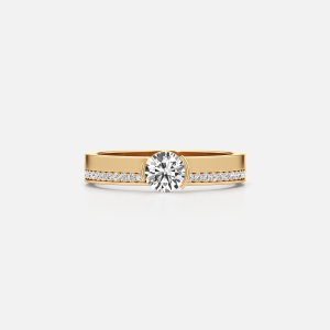 Meta Diamond Round Pave Band