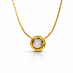 Aurora Twist Two Tone Link Necklace