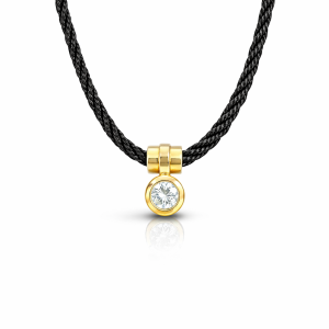Aurelia Bezel Solitaire Necklace