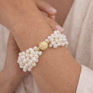 Lumiere Cascade Multi Strand Pearl Bracelet