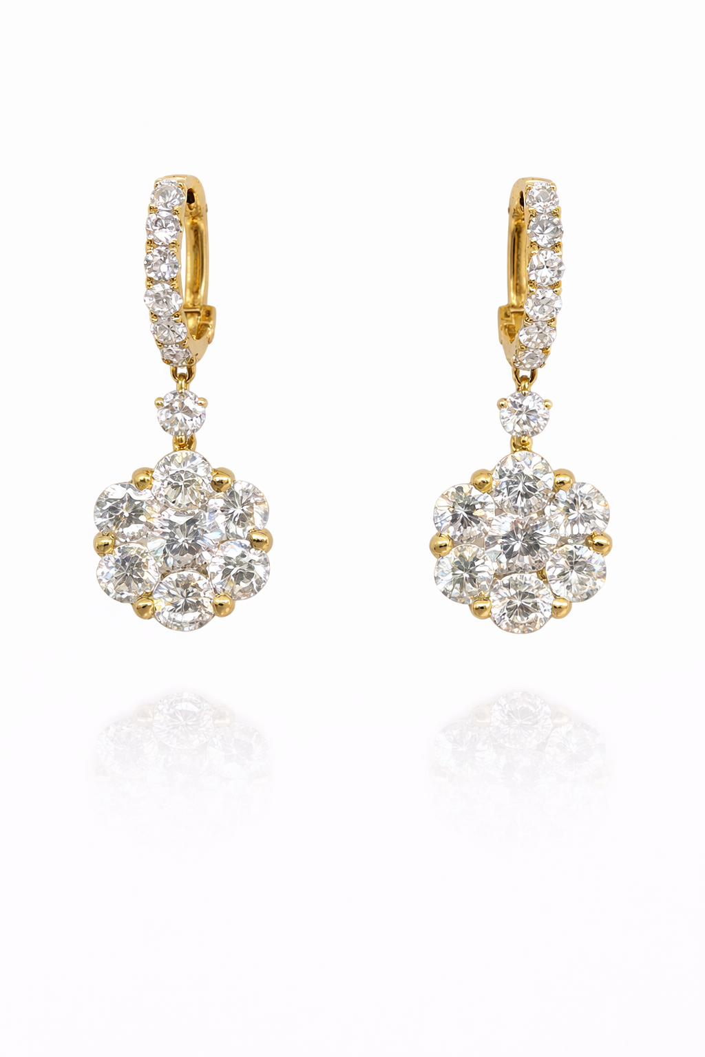 diamond dangle earrings Luna Fiora Diamond Dangle Earrings