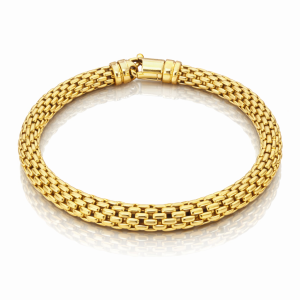 Aurelius Weave Gold Link Bracelet