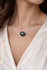 Midnight Tide Tahitian Slider Necklace