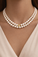 La Perla Duet Double Strand Pearl Necklace