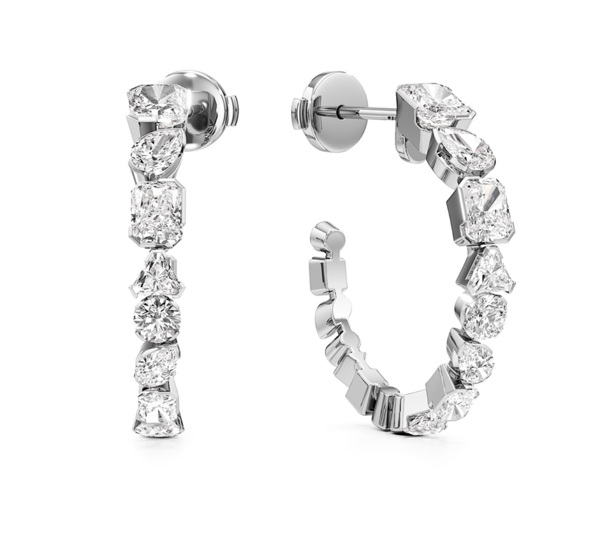 diamond hoop earrings Phoenix Diamond Hoop Earrings