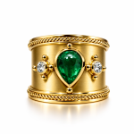 Emerald Fleur Royale Ring