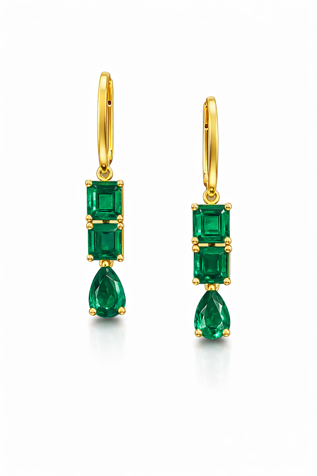 emerald earrings Verdant Cascade Emerald Earrings
