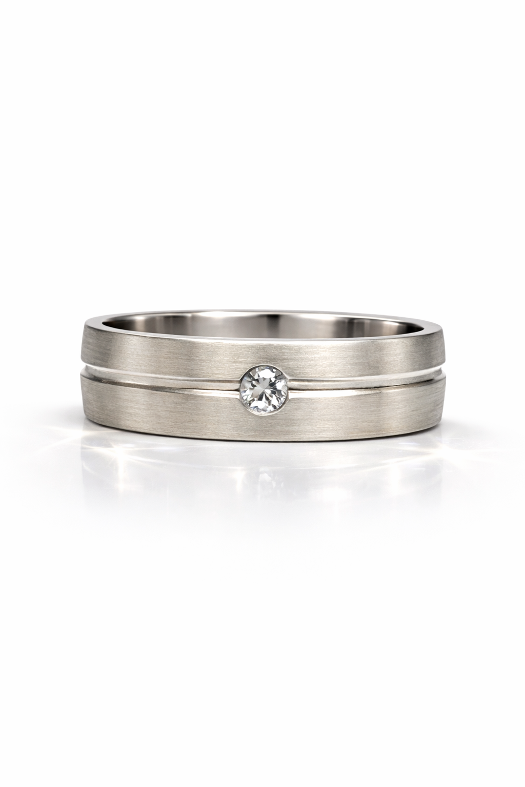 mens diamond band The Valerio Diamond Band