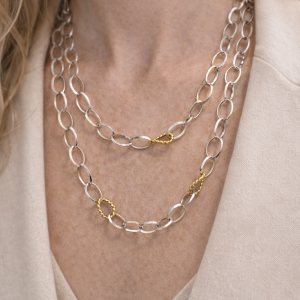 Aurelia Duet Link Necklace