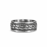 The Aureon Two Tone Wedding Band