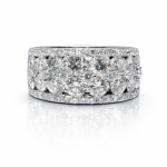The Verona Oval Diamond Band