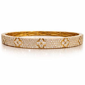 Fleur Royale Pave Bangle