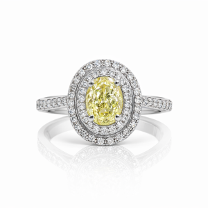 The Aurelia Oval Halo Ring