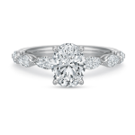 Princess Cut Natural Yellow Diamond Halo Engagement Ring in 18K Gold | Aurelia Ring