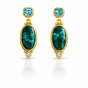 Azure Verita Chrysocolla Earrings