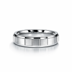 Atlas Two Tone Wedding Band