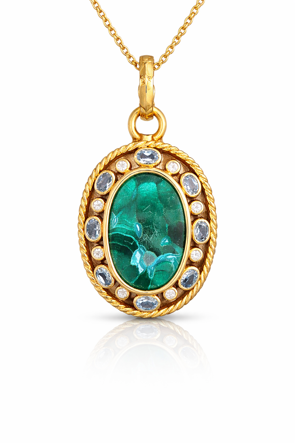 necklace Azzurra Verde Chrysocolla Necklace