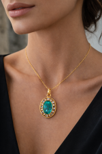 Azzurra Verde Chrysocolla Necklace