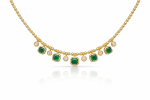 Verona Emerald Cascade Necklace