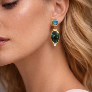 Azure Verita Chrysocolla Earrings